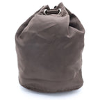 Prada Tessuto Drawstring Pouch Dark Brown — view 2