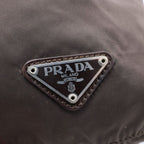 Prada Tessuto Drawstring Pouch Dark Brown — view 6