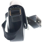 Dior Saddle Messenger Leather Shoulder Bag Silver Black — view 3