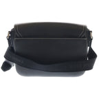 Dior Saddle Messenger Leather Shoulder Bag Silver Black — view 2