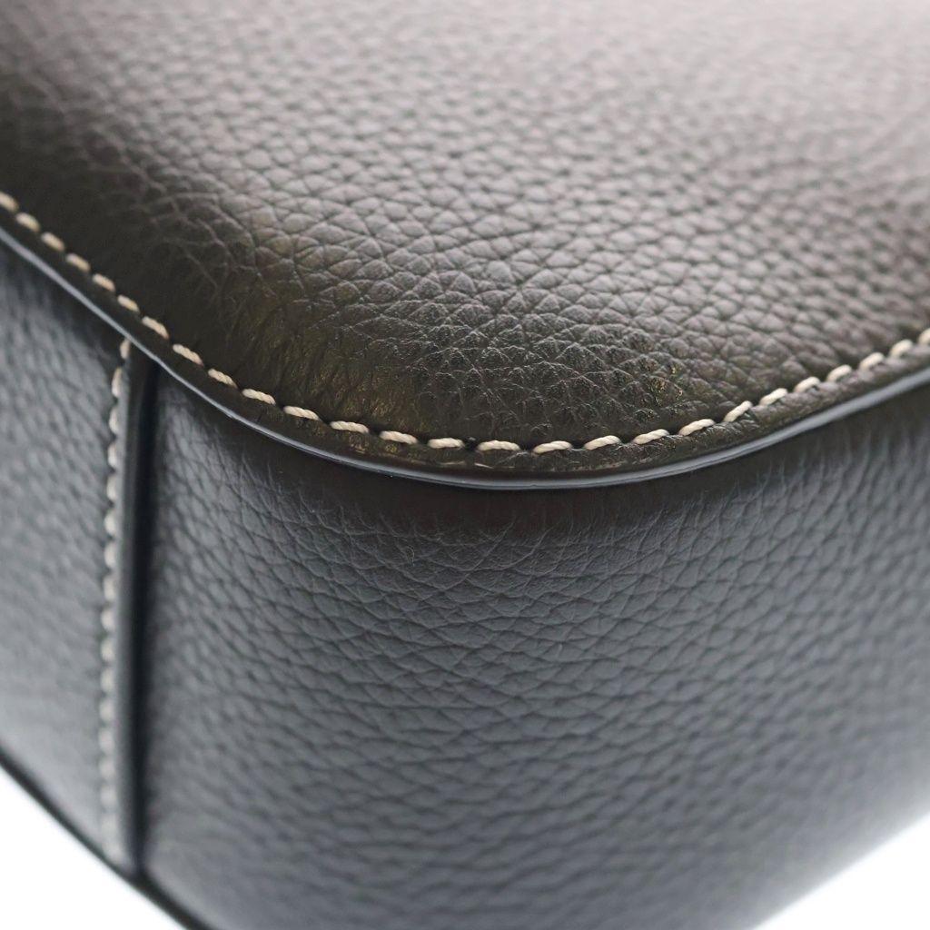 Dior Saddle Messenger Leather Shoulder Bag Silver Black — view 6