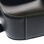 Dior Saddle Messenger Leather Shoulder Bag Silver Black — view 5