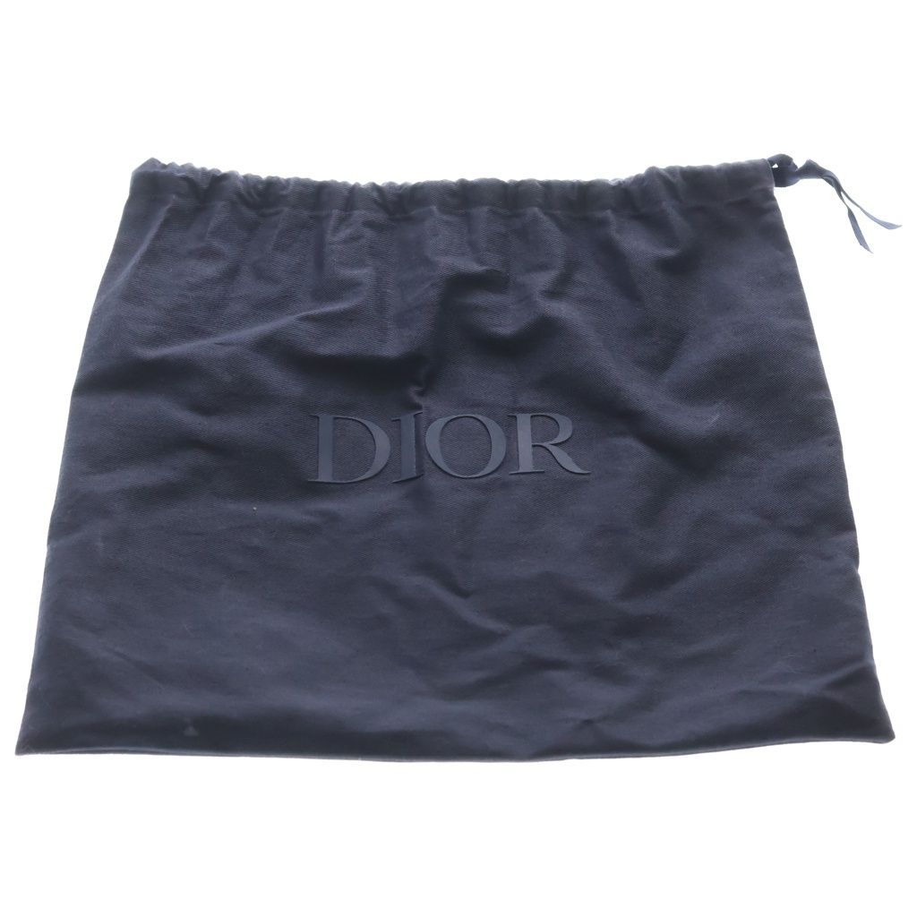 Dior Saddle Messenger Leather Shoulder Bag Silver Black — view 9