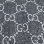 Gucci GG Jacquard Scarf Wool Gray — view 3