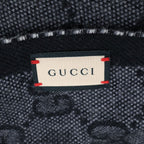 Gucci GG Jacquard Scarf Wool Gray — view 6