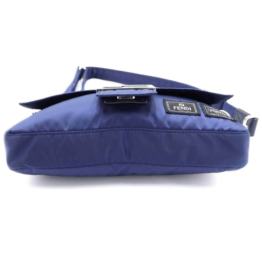 Fendi Porter Anniversary 3way Nylon Shoulder Bag Bucket Navy — view 4