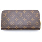 Louis Vuitton Monogram Zippy Wallet Brown Leather Gold — view 2