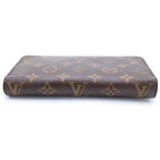Louis Vuitton Monogram Zippy Wallet Brown Leather Gold — view 4