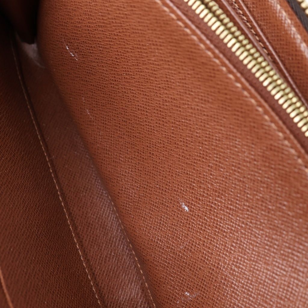 Louis Vuitton Monogram Zippy Wallet Brown Leather Gold — view 5