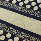 Dior Vertical Book Tote Canvas Logo Dot Navy White — view 6