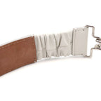 Fendi Studd Belt Studded Leather White — view 6