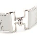 Fendi Studd Belt Studded Leather White — view 4