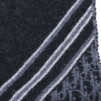 Dior Oblique Trotter Scarf Shawl Gray — view 4
