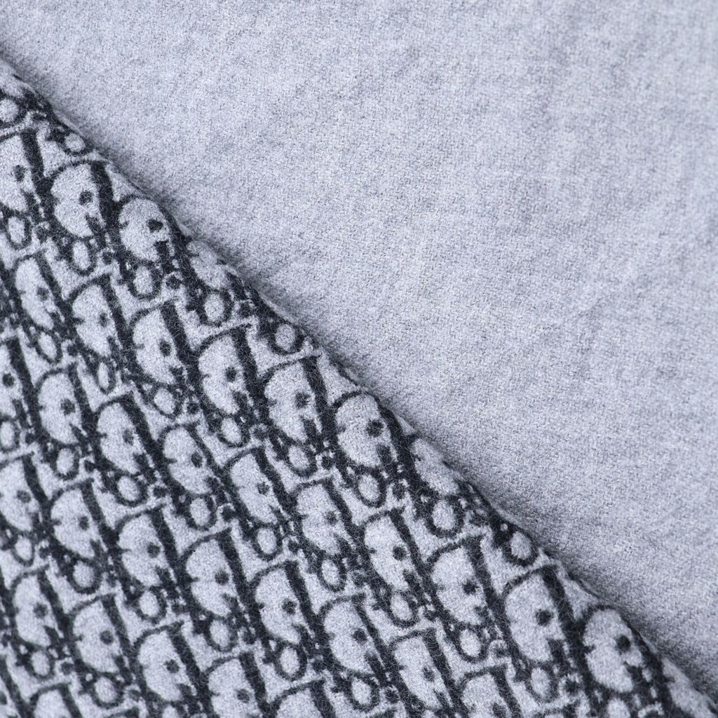 Dior Oblique Trotter Scarf Shawl Gray — view 5