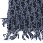 Dior Oblique Trotter Scarf Shawl Gray — view 2