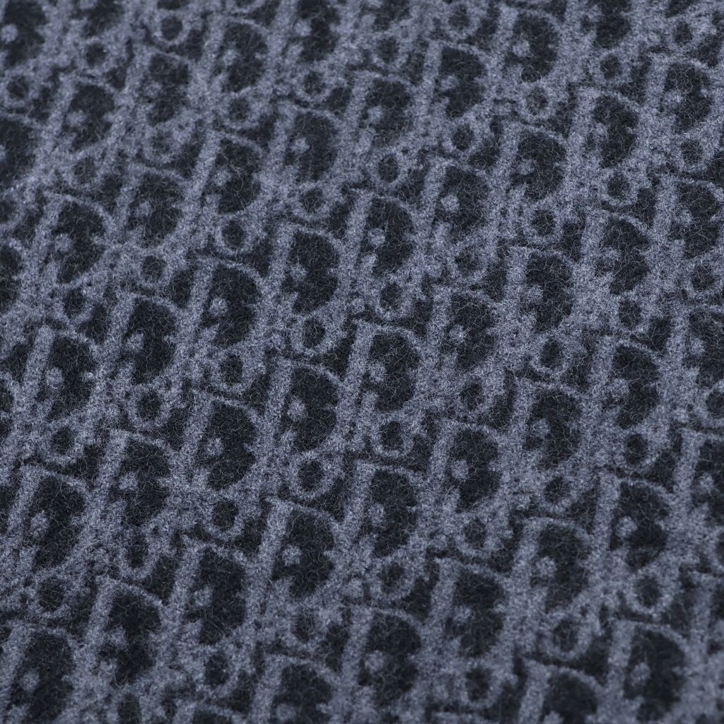 Dior Oblique Trotter Scarf Shawl Gray — view 3
