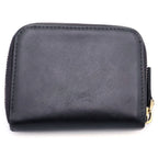 Prada Round Zip Leather Coin Case Black — view 2