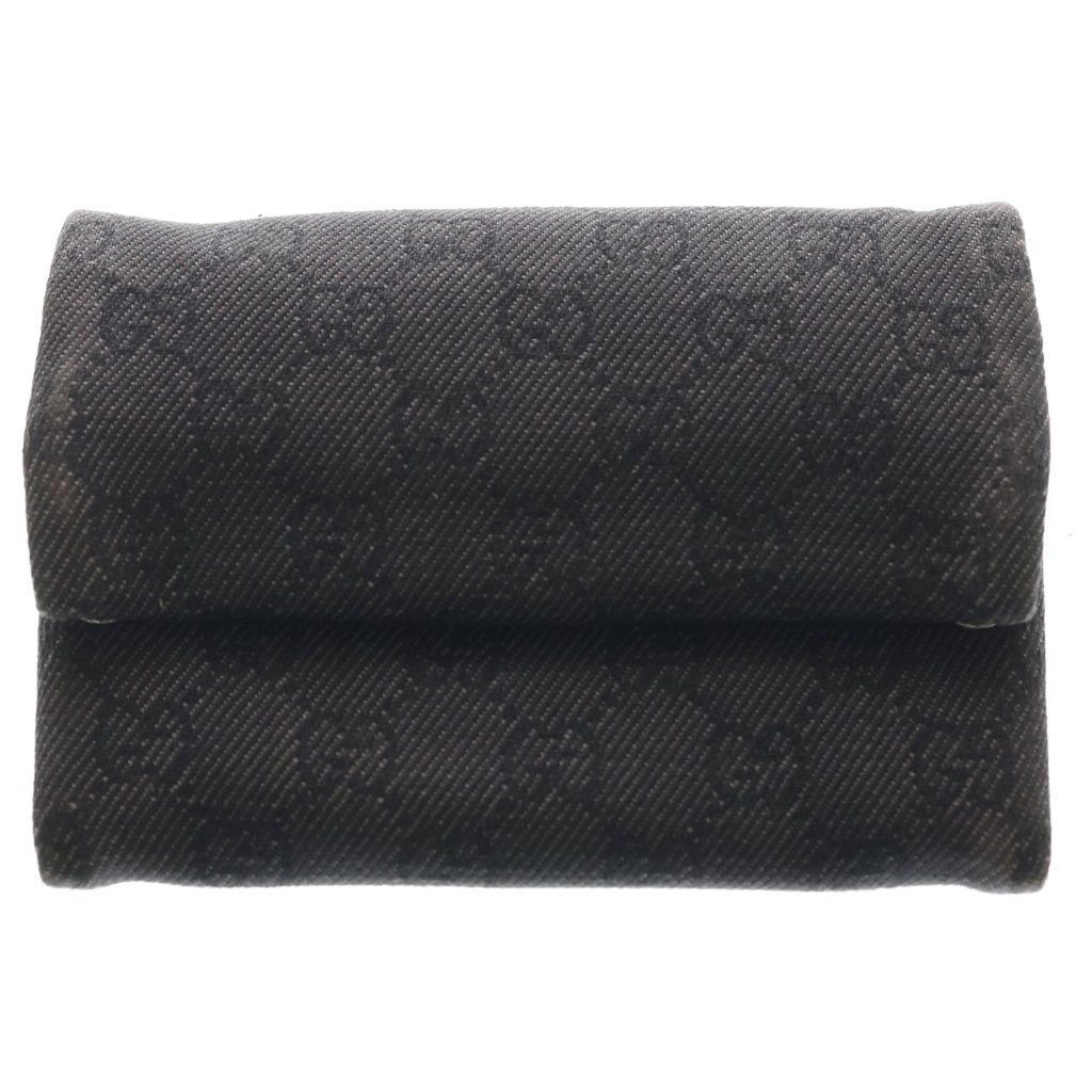 Gucci GG Canvas Wallet Passport Case Black