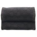 Gucci GG Canvas Wallet Passport Case Black
