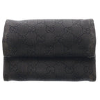 Gucci GG Canvas Wallet Passport Case Black