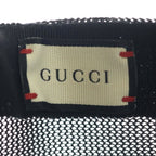 Gucci Sega Guccy Mesh Baseball Cap Logo Print Cap Hat Black Gold — view 7