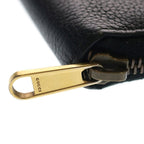 Gucci Logo Print Zip Around Leather Coin Case Card Business Holder Compact — view 5