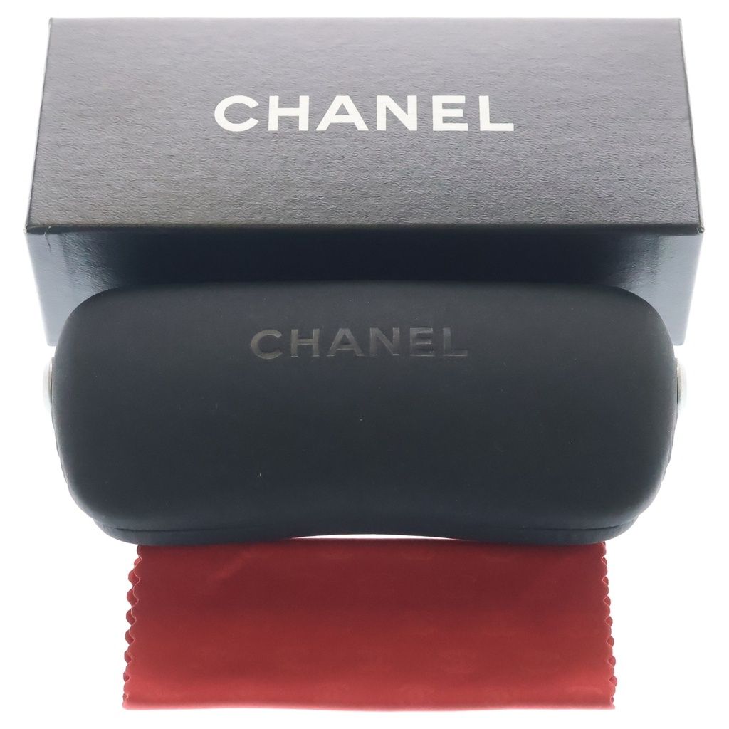 Chanel CC Logo Sunglasses Rimless Green Lens Eyewear — view 6