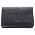 Dior Gravity Leather Business Card Holder Black