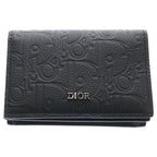 Dior Gravity Leather Business Card Holder Black
