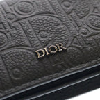 Dior Gravity Leather Business Card Holder Black — view 5