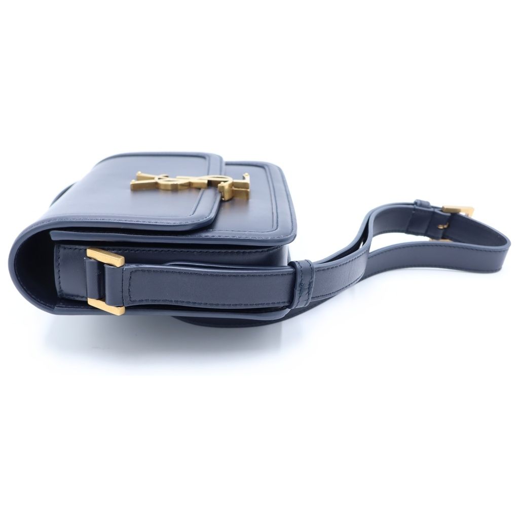 Saint Laurent Paris Solferino Small Mini Shoulder Bag Navy Leather Gold — view 3