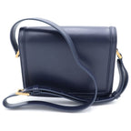 Saint Laurent Paris Solferino Small Mini Shoulder Bag Navy Leather Gold — view 2