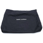 Saint Laurent Paris Solferino Small Mini Shoulder Bag Navy Leather Gold — view 8