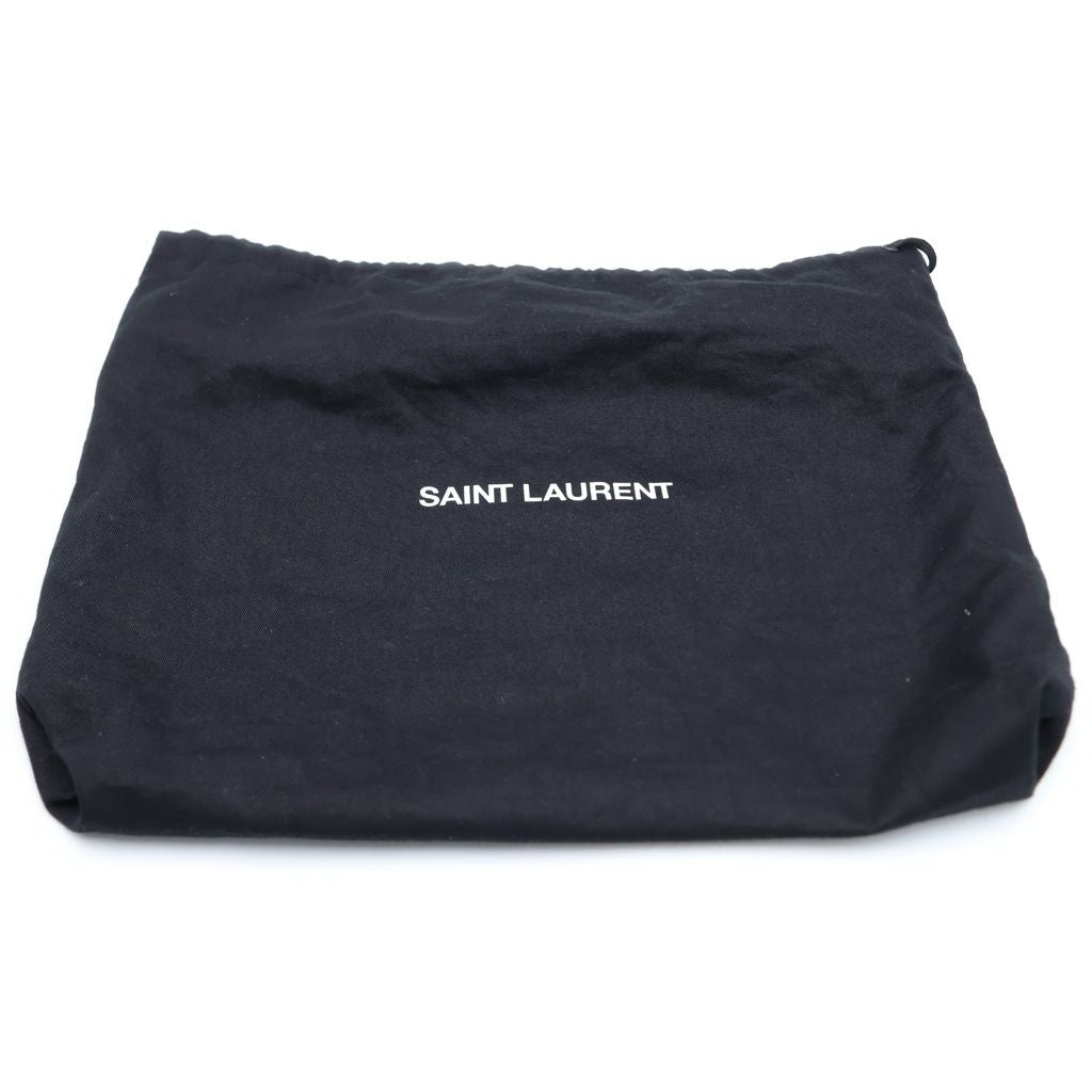 Saint Laurent Paris Solferino Small Mini Shoulder Bag Navy Leather Gold — view 8