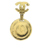 Chanel CC Logo Pearl Brooch Pin Badge Gold — view 2