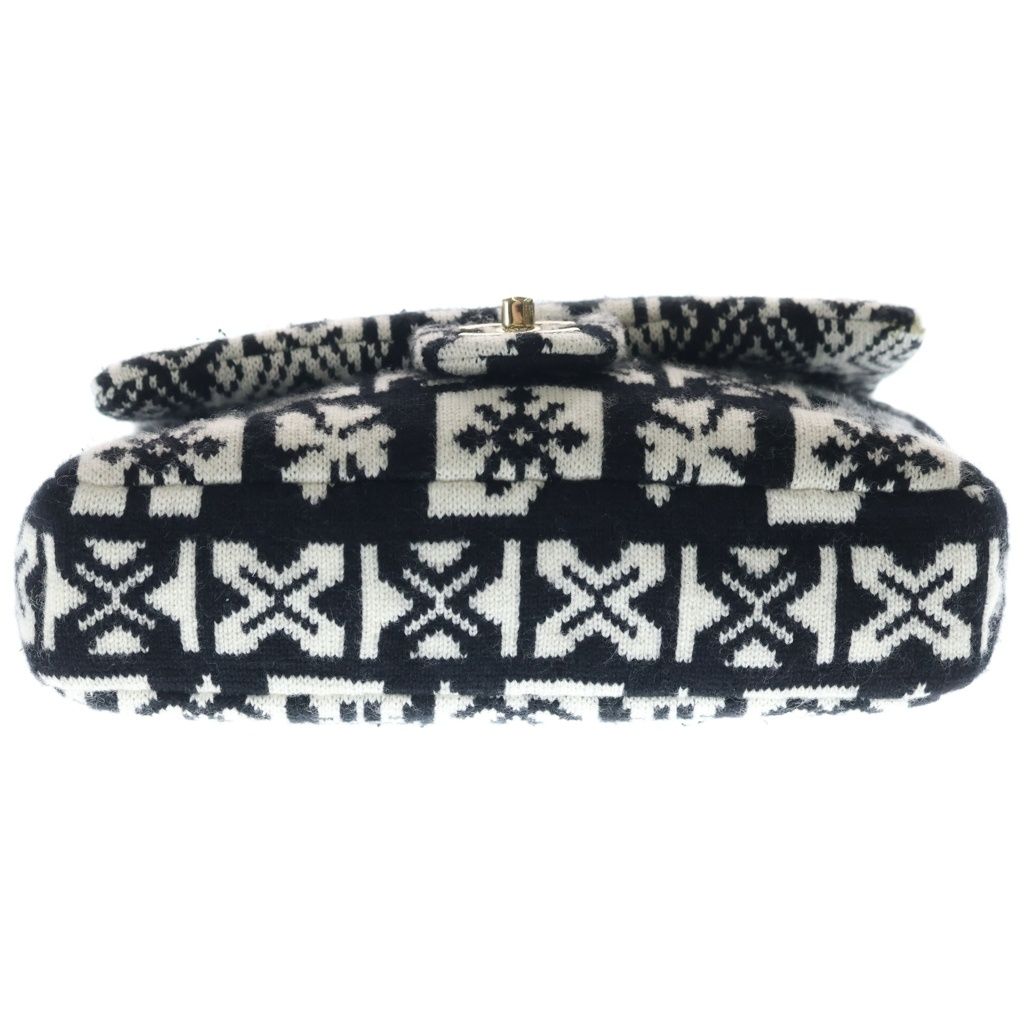 Chanel Coconut Jewel Gold Chain Shoulder Bag White Black — view 4
