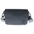 Louis Vuitton LV Aerogram Takeoff Messenger Leather Shoulder Bag Black