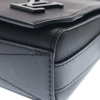 Louis Vuitton LV Aerogram Takeoff Messenger Leather Shoulder Bag Black — view 5