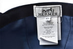 Hermes Cap Hat Cap Serena Electric 57 Cotton Navy — view 7