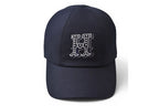 Hermes Cap Hat Cap Serena Electric 57 Cotton Navy — view 8