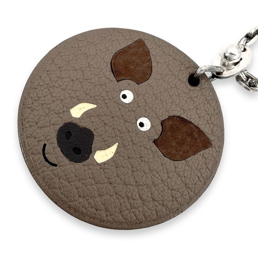Hermes Animal Charm Boar Fleece Limited Keychain — view 2
