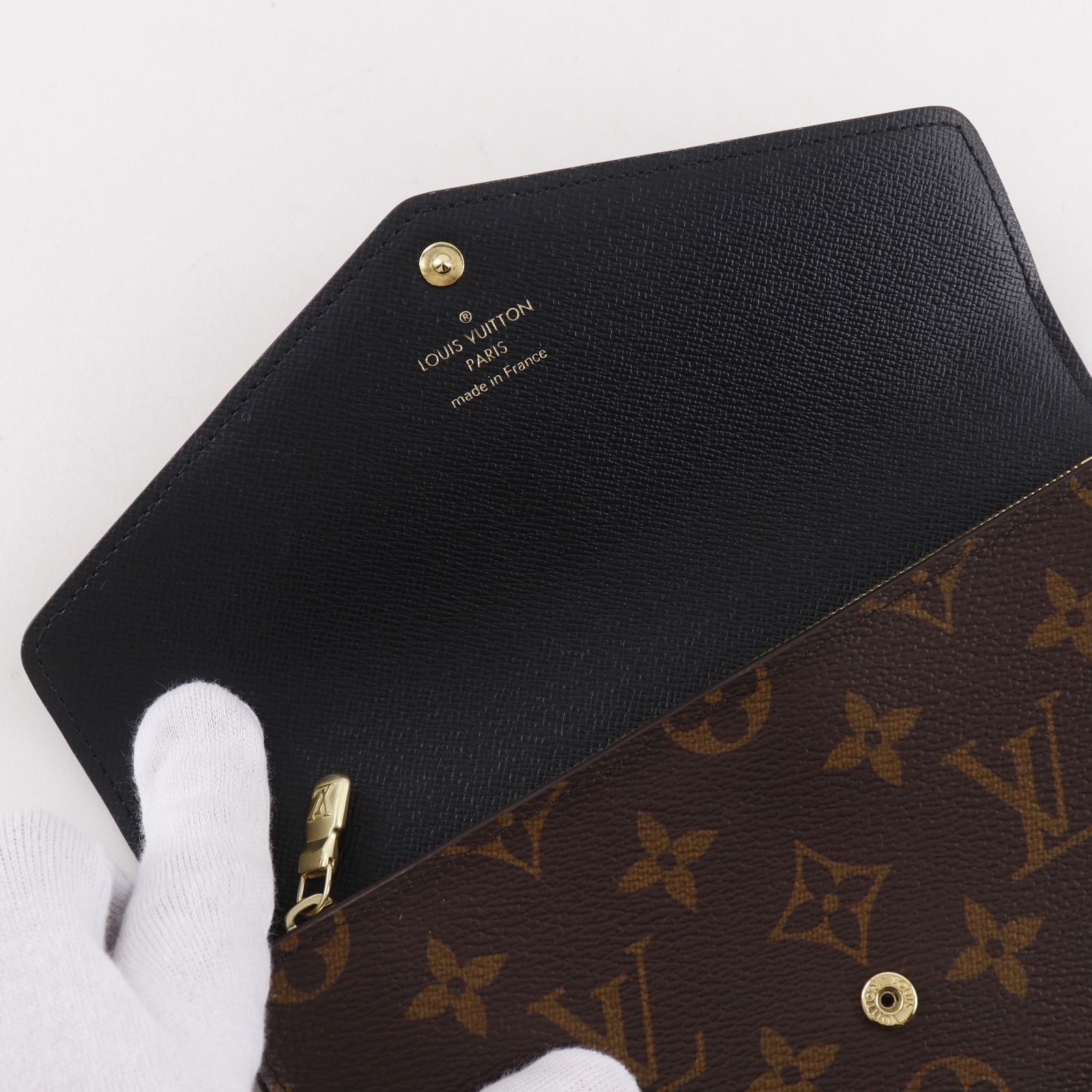 Louis Vuitton Portefeuille Sarah Monogram Giant Reverse Canvas Brown Wallet — view 6