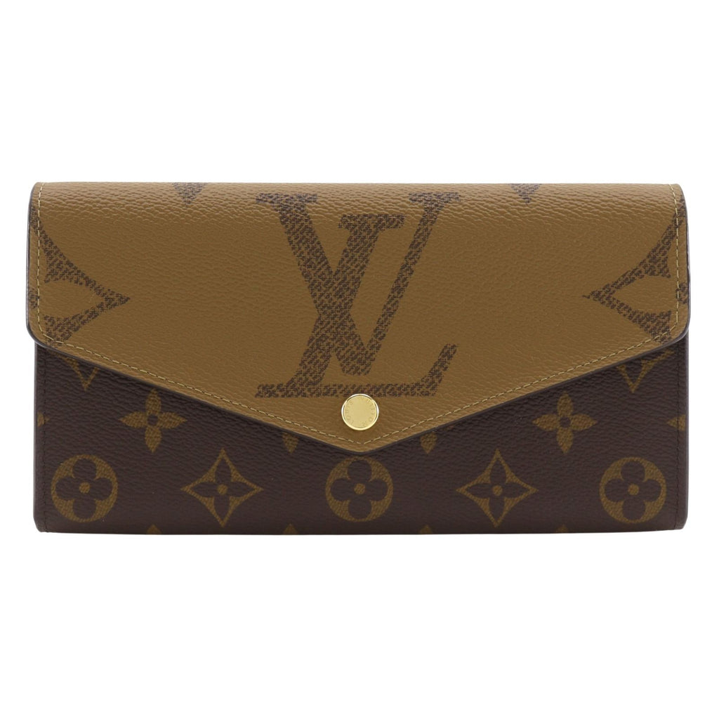 Louis Vuitton Portefeuille Sarah Monogram Giant Reverse Canvas Brown Wallet