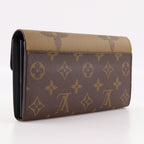 Louis Vuitton Portefeuille Sarah Monogram Giant Reverse Canvas Brown Wallet — view 3