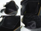 Chanel CC Logo Quilted Tassel Chain Shoulder Bag Pochette Caviar Leather Black — view 8