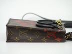 Louis Vuitton LV Petite Sac Plat Foreign Love Monogram 2-Way Shoulder Bag Brown — view 4