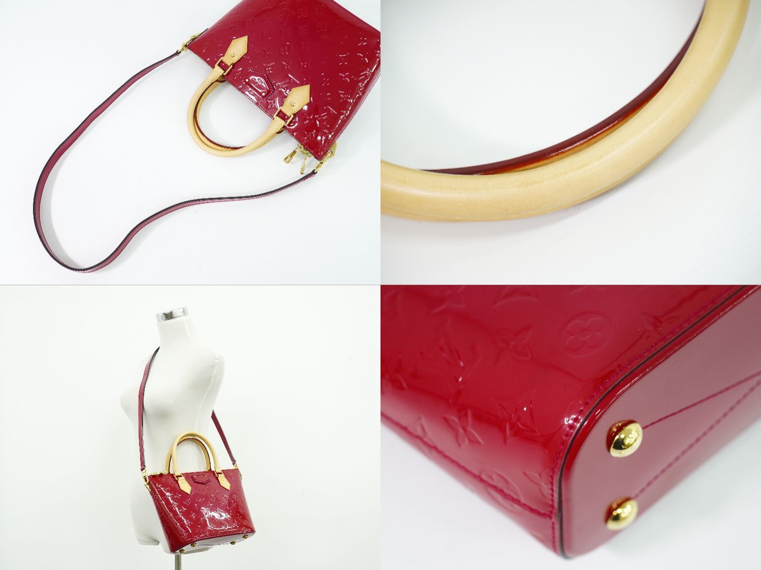Louis Vuitton LV Montebello PM Vernis Leather 2-Way Shoulder Bag Rose Indien — view 6