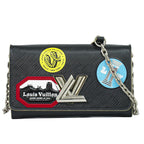 Louis Vuitton LV Portefeuille Twist Chain World Tour Epi Leather Wallet