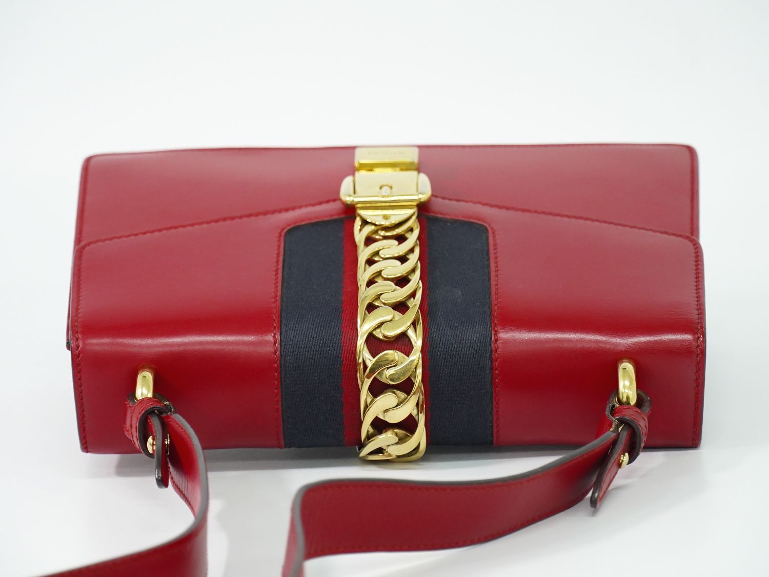 Gucci Sylvie Sherry Line Shoulder Bag Leather — view 5