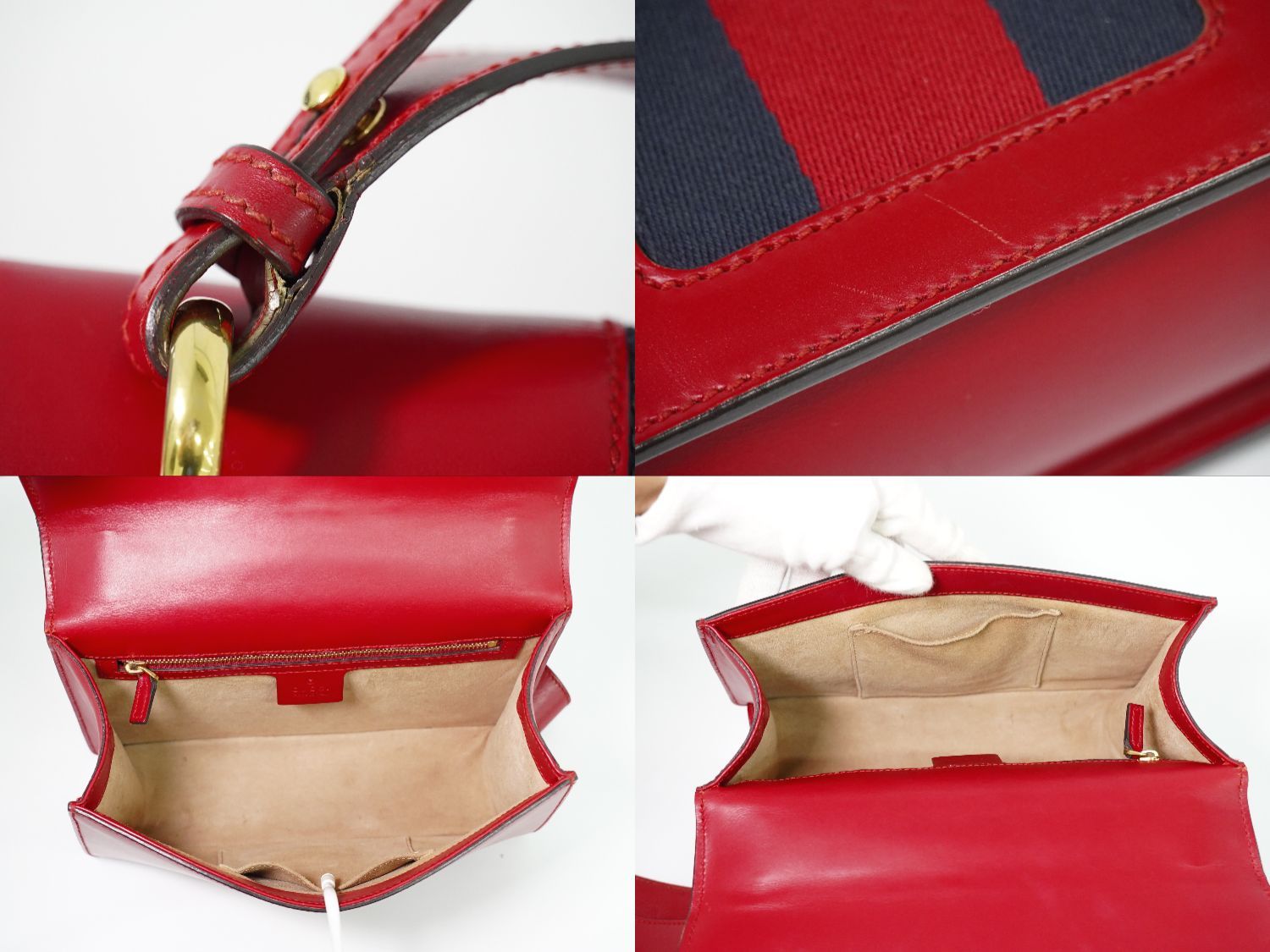 Gucci Sylvie Sherry Line Shoulder Bag Leather — view 7
